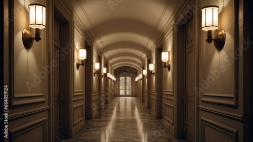 Wall sconces illuminating hallways and corridors with a soft and diffused glow, creating a welcoming and intimate atmosphere