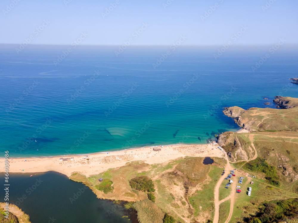 Black sea coast near Veleka Beach, Sinemorets, Bulgaria