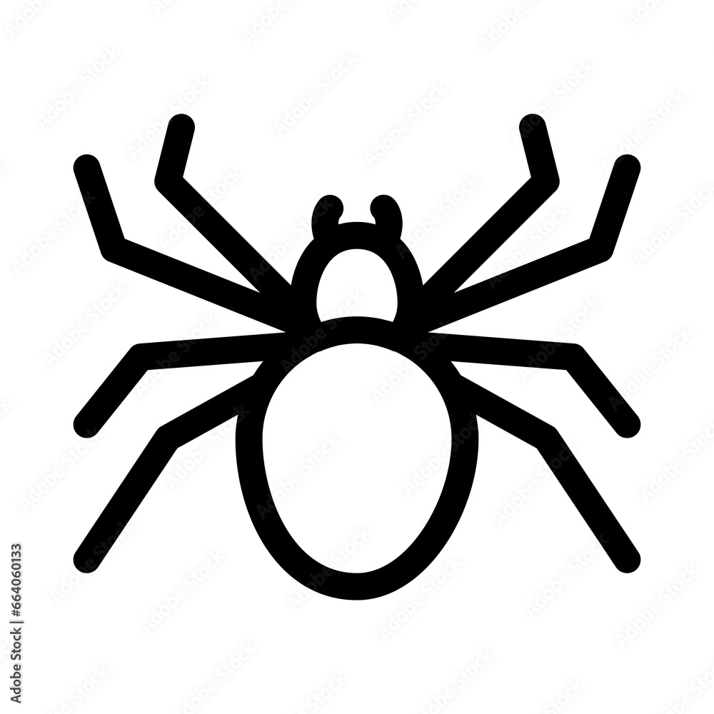 Spider icon on White Background. Halloween line icons collection. Vector illustration. Spider icon on White Background. Halloween line icons collection. Vector illustration.