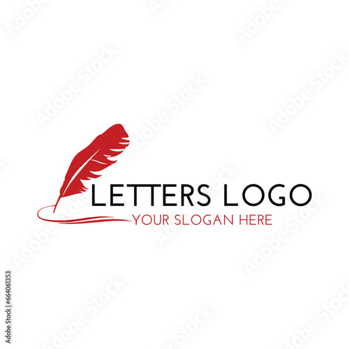 letters writing logo design vector