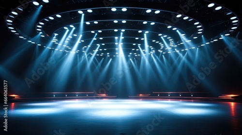 Stage with lights. © visoot