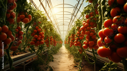 Tomates frescosem plantação 