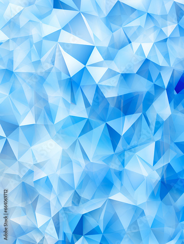 White and blue triangle mosaic abstract background design