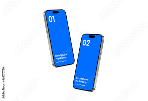 Smartphone Mockup | Fully Editable File, Replaceable Screen, Separated Shadow and Background