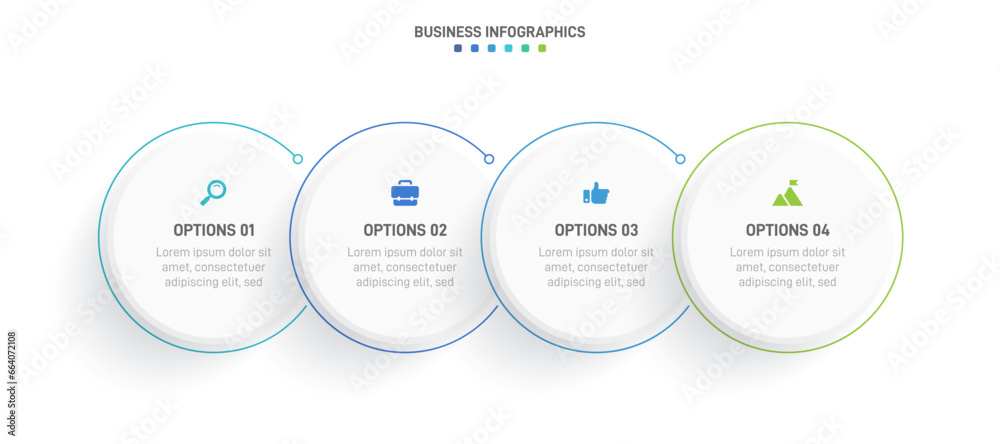 Timeline infographic with infochart. Modern presentation template with 4 spets for business process. Website template on white background for concept modern design. Horizontal layout. Timeline infographic with infochart. Modern presentation template with 4 spets for business process. Website template on white background for concept modern design. Horizontal layout.
