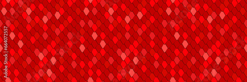 Red dragon, snake scale textured seamless pattern design. Chinese New Year  decoration background © LilaloveDesign