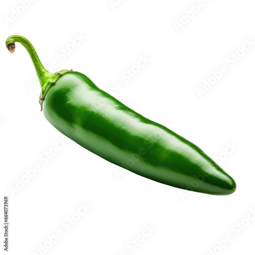 Jalapeño Pepper Isolated on...