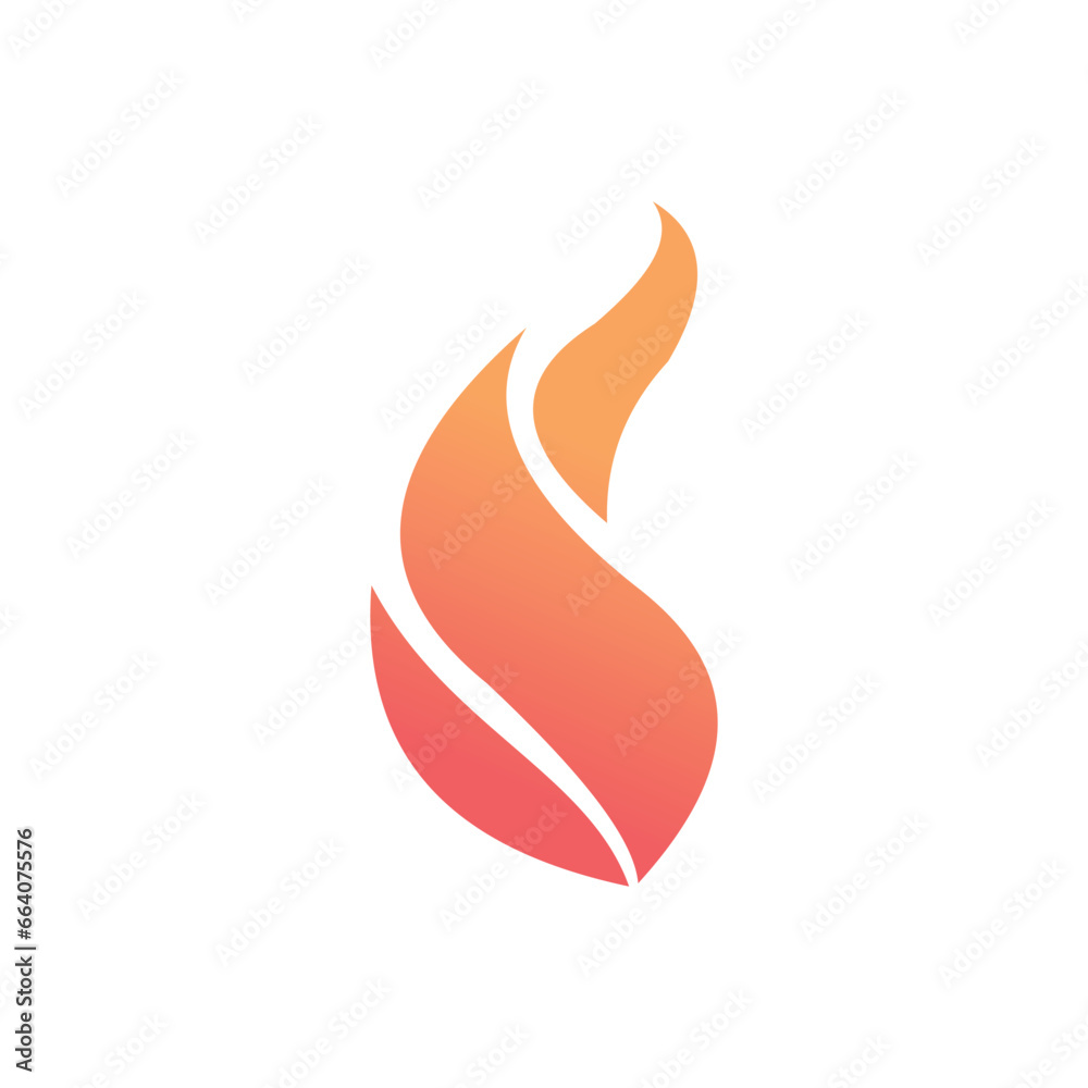 Fire design element icon with creative modern and unique concept Fire design element icon with creative modern and unique concept