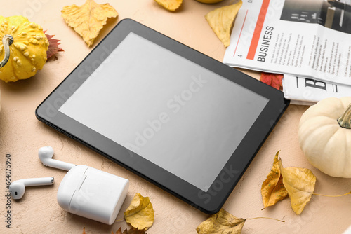 Modern tablet computer with...