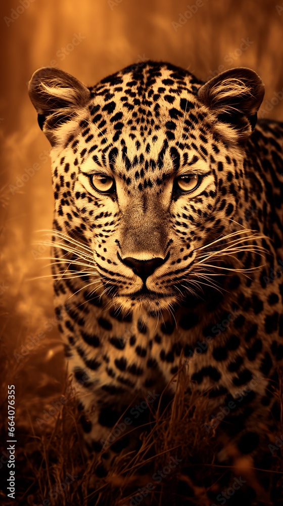 leopardo sépia 