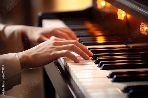 a person playing a piano