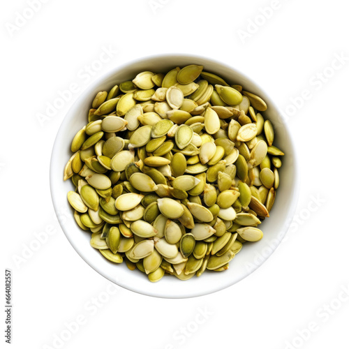 A Bowl of Pepitas Isolated ...