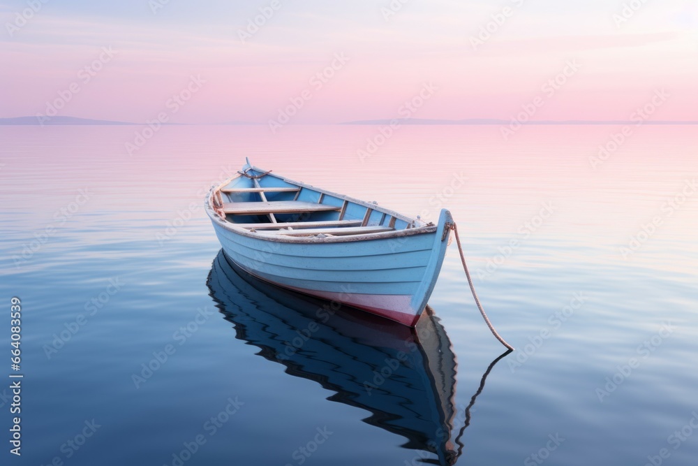 Fishing boat. Background with selective focus and copy space