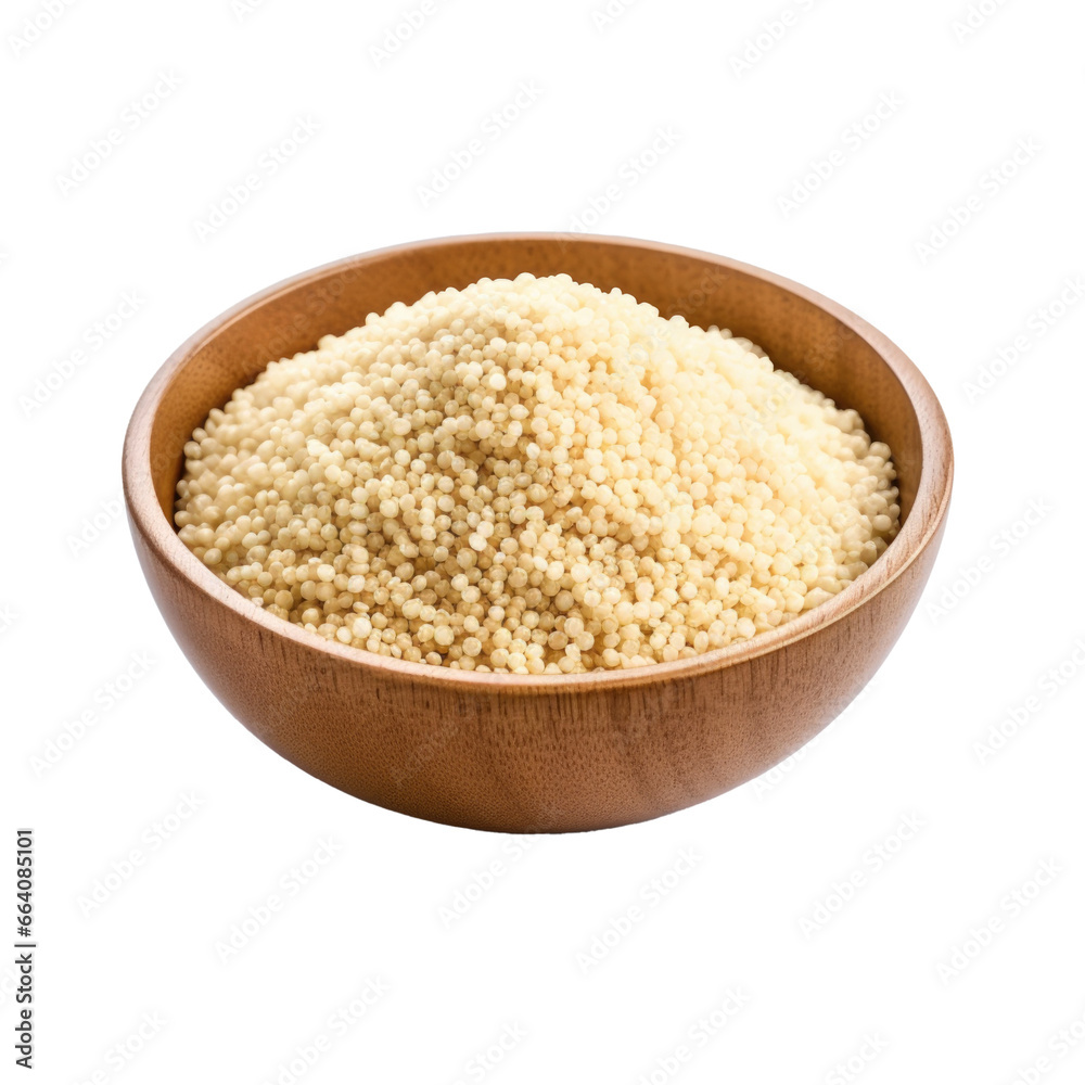 A Bowl of Quinoa Isolated on a Transparent Background A Bowl of Quinoa Isolated on a Transparent Background