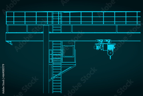 Gantry crane blueprint