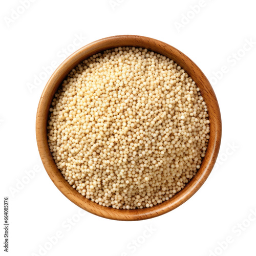 A Bowl of Quinoa Isolated on a Transparent Background