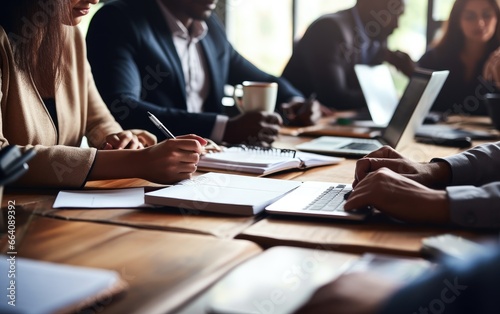 Business people, teamwork a...