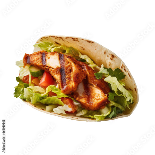 Grilled Chicken Taco Isolat...