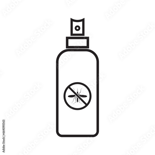 mosquito spray icon logo vector design template