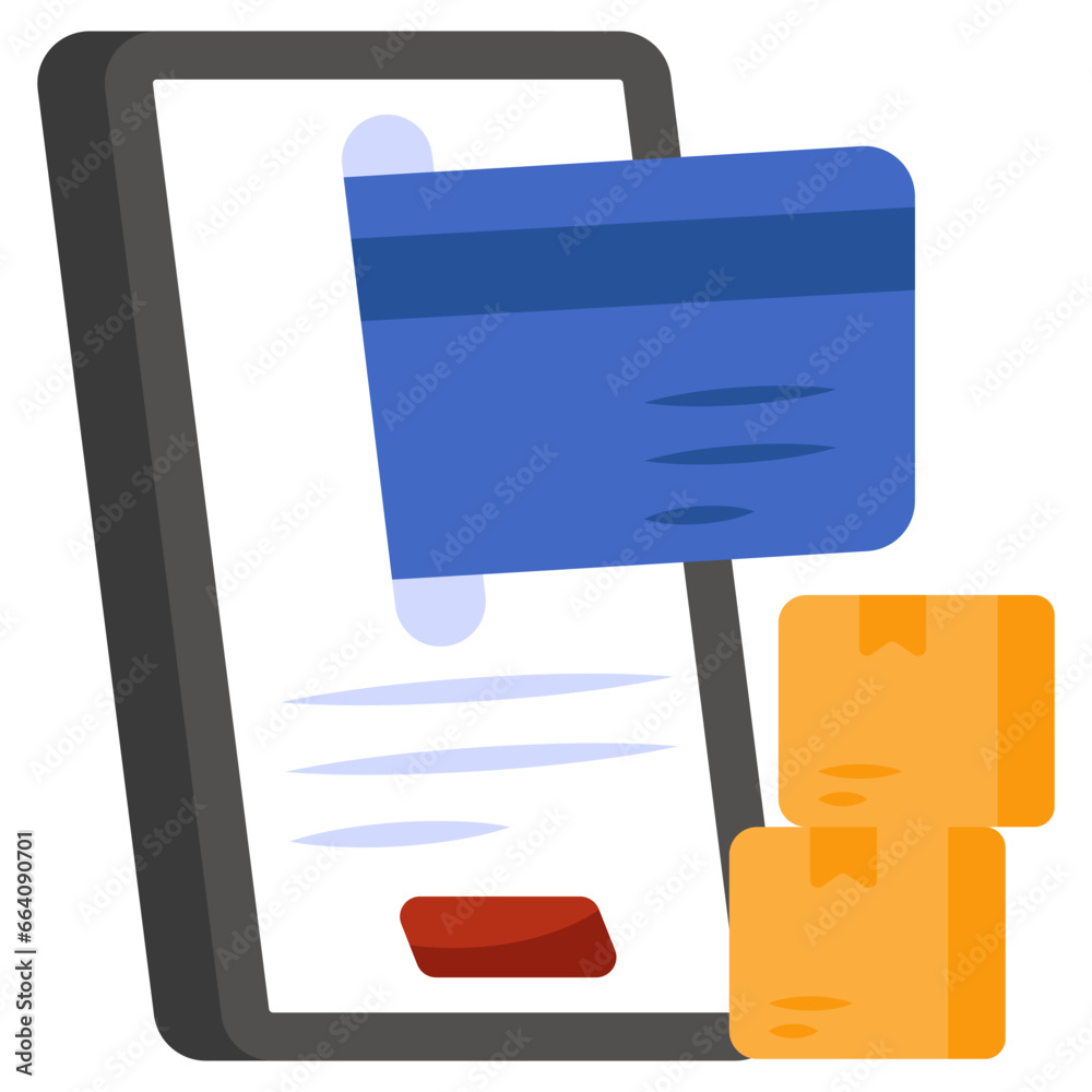 Editable design icon of mobile card payment Editable design icon of mobile card payment