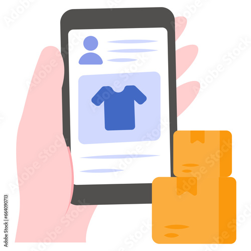Vector design of mobile shopping