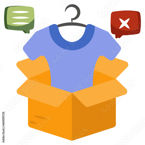 Modern design icon t shirt parcel