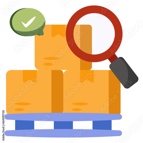 Perfect design icon of parcel analysis