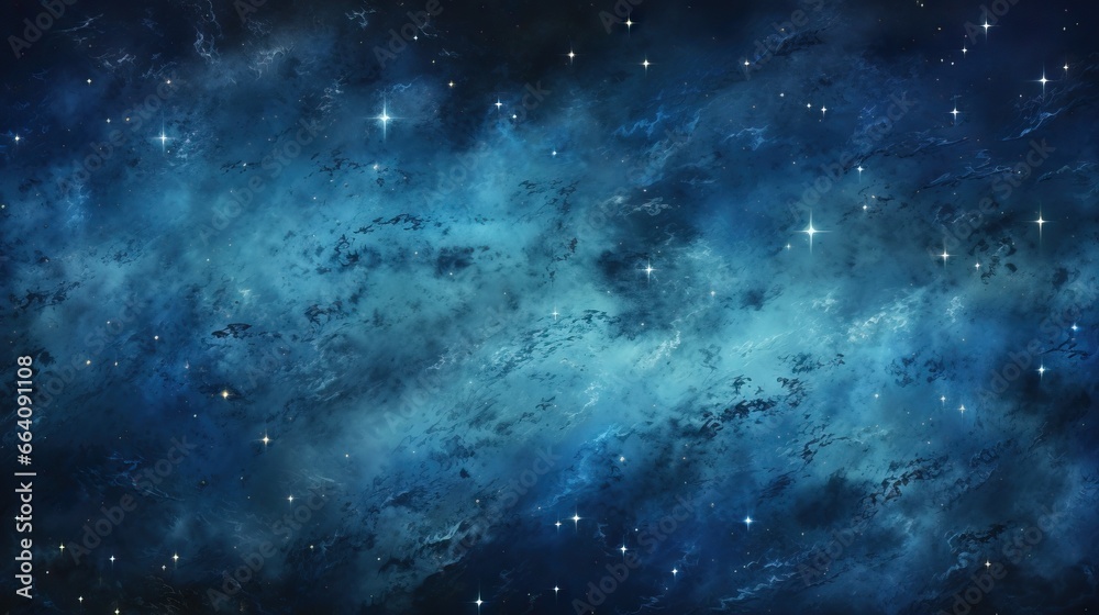  a very large space filled with stars and a blue sky.  generative ai