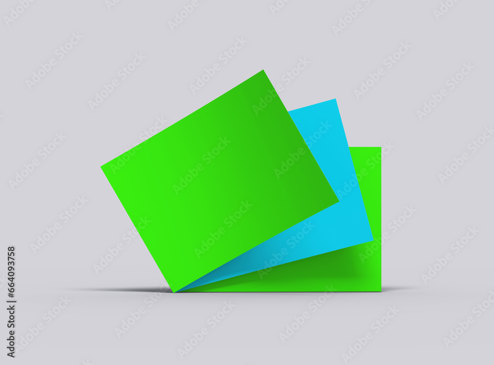 Blank 16.5'x11.7' or A4 letter template with an easily changeable one-color sheet to present your design. 3d render