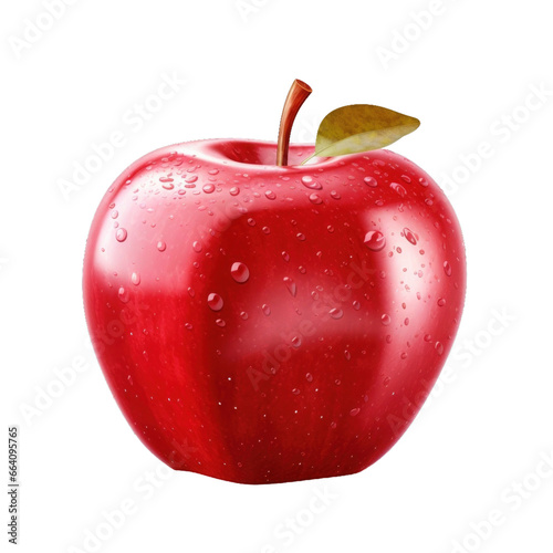 red apple isolated