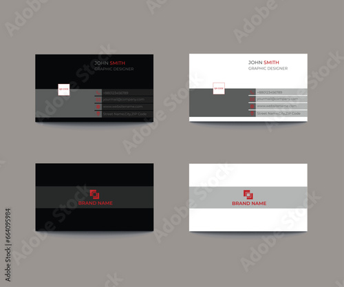 Eye Catching Minimal Clean Unique Modern Elegant Professional Business Card Design Template
