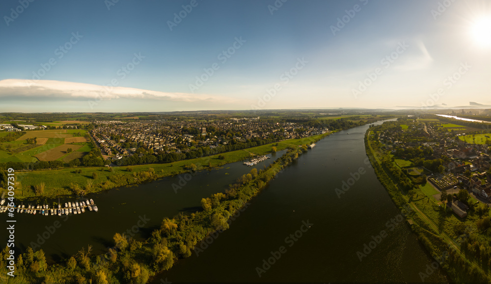 River Maas near Maastricht Limburg