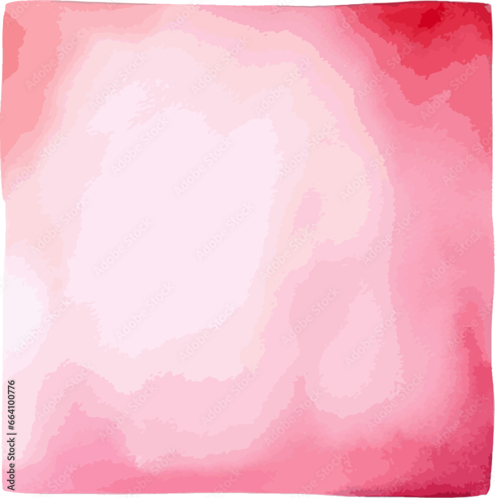 Watercolor square banner clip art