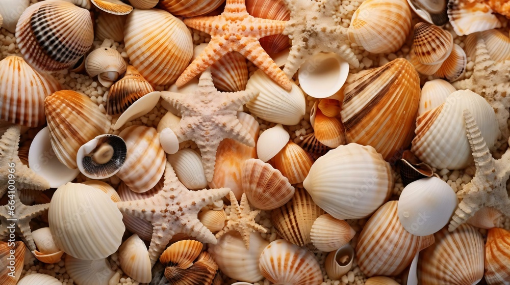 a group of sea shells