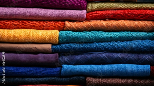 a group of colorful towels