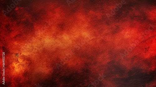 Fiery red grunge texture. Generation AI
