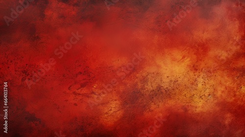 Fiery red grunge texture. Generation AI