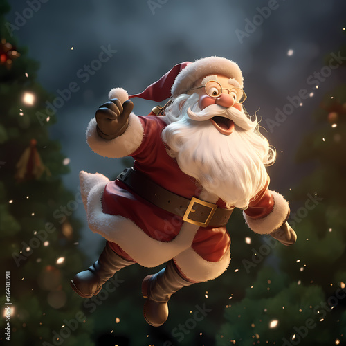 3D animation santa 
