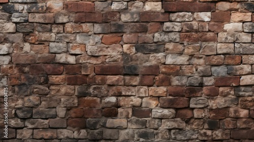 a brick wall with a pattern