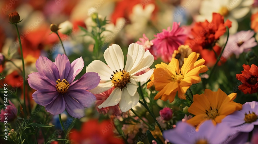 a group of colorful flowers a group of colorful flowers