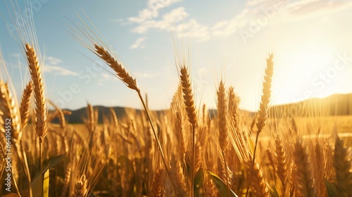 a field of wheat photo