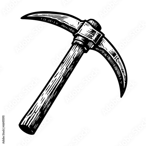 pickaxe tool sketch