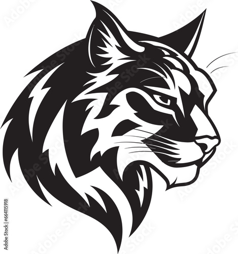 Wallpaper Mural Vector Bobcat A Wild Predator Animal in a Vector Design Format Bobcat Vector Design A Fierce and Beautiful Wild Cat Torontodigital.ca