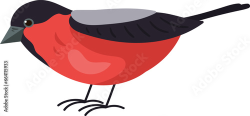 Bullfinch Bird Icon