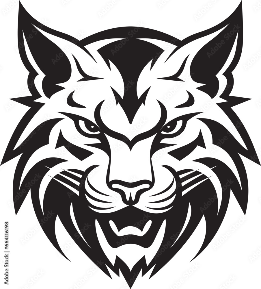 Bobcat Wild Predator Animal Vector Design A Powerful and Agile Predator Bobcat Vector Design A Wild Predator Animal in Vector Design Format