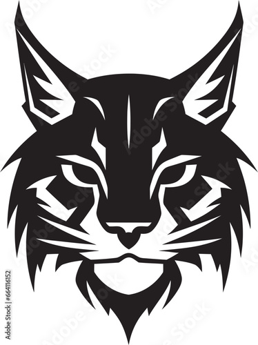 Bobcat Vector A Fierce and Beautiful Wild Cat Bobcat Vector Design A Feral Cat with a Wild Spirit