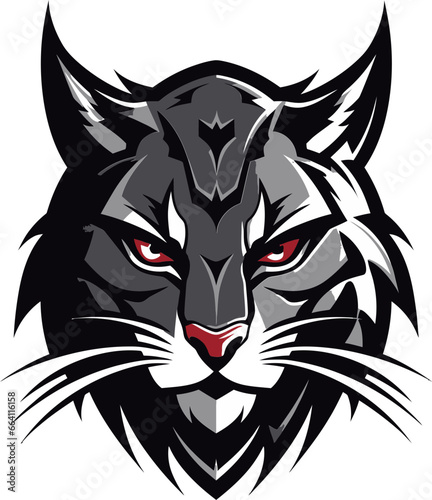 Wallpaper Mural Bobcat Vector Design A Fierce and Beautiful Wild Cat Bobcat Vector A Feral Cat with a Wild Spirit Torontodigital.ca