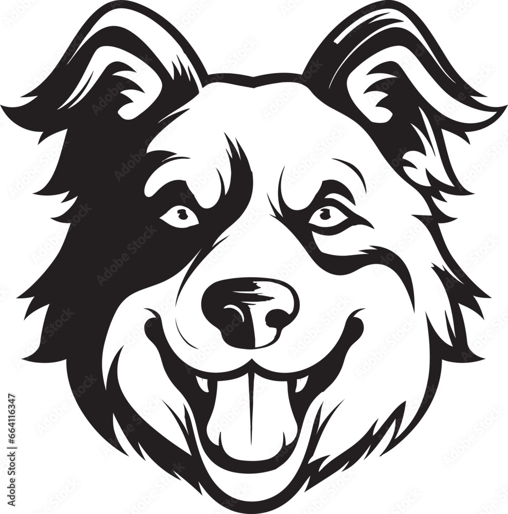 Fototapeta premium Dog as a Ninja Vector Design Dog as a Cowboy Vector Design