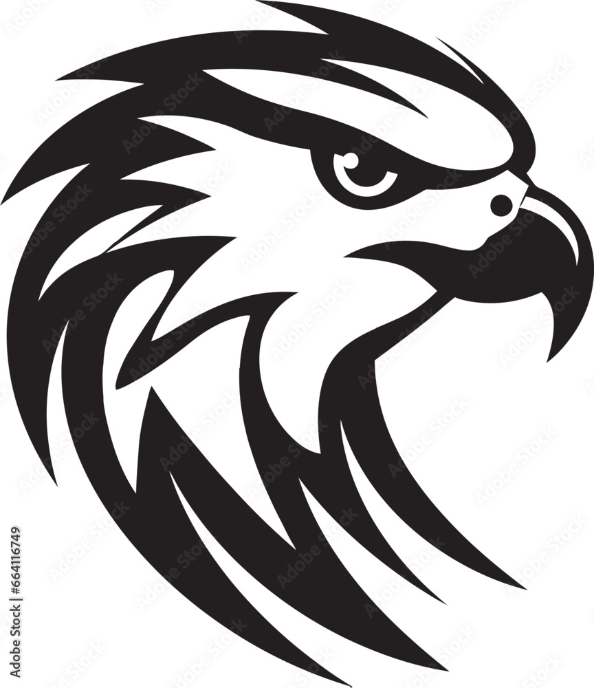 Obraz premium Black Falcon A Vector Logo Design for the Business Thats Made to Last Black Falcon A Vector Logo Design for the Business Thats a Force to Be Reckoned With