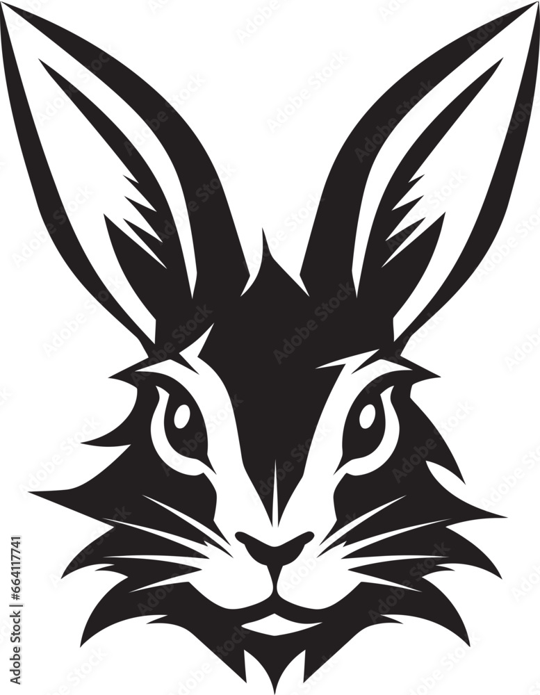 Obraz premium Black Vector Rabbit A Logo Thats as Unique as Your Business Black Vector Rabbit A Logo Thats Perfect for Any Industry